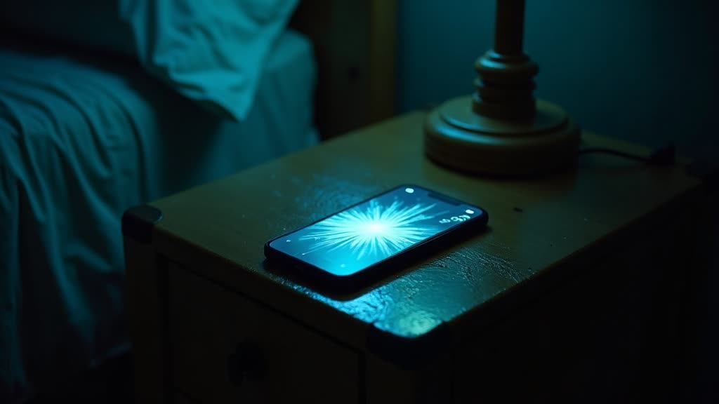 Scene illustrating a text message notification
